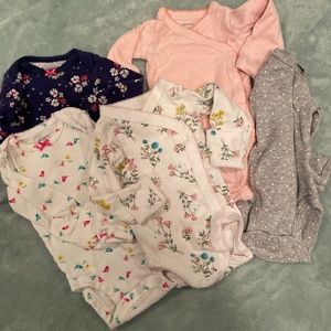 Lot of new born onesies